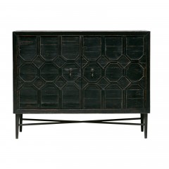 SIDEBOARD HEXA WOOD BLACK 